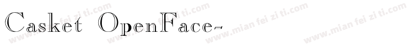 Casket OpenFace字体转换